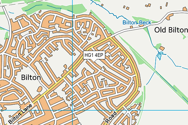 HG1 4EP map - OS VectorMap District (Ordnance Survey)
