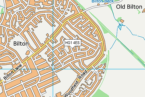 HG1 4ES map - OS VectorMap District (Ordnance Survey)