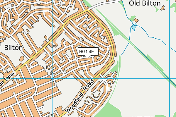 HG1 4ET map - OS VectorMap District (Ordnance Survey)