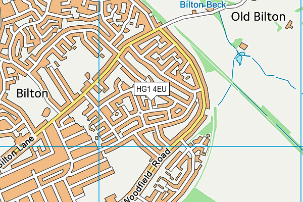 HG1 4EU map - OS VectorMap District (Ordnance Survey)