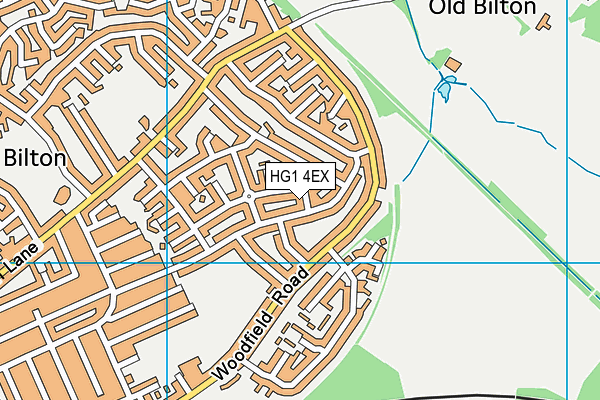 HG1 4EX map - OS VectorMap District (Ordnance Survey)