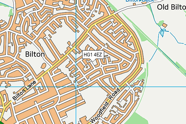 HG1 4EZ map - OS VectorMap District (Ordnance Survey)