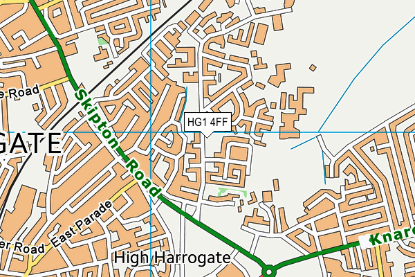 HG1 4FF map - OS VectorMap District (Ordnance Survey)