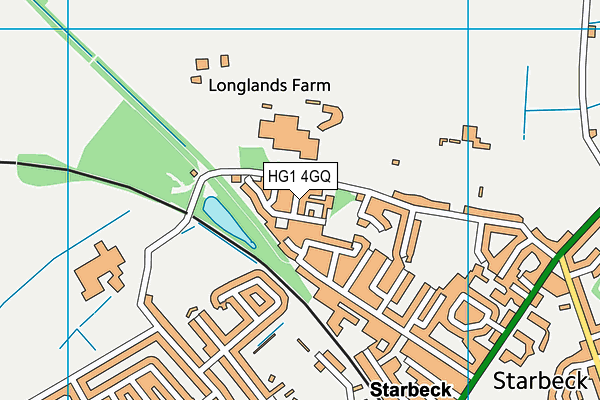 HG1 4GQ map - OS VectorMap District (Ordnance Survey)