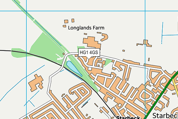 HG1 4GS map - OS VectorMap District (Ordnance Survey)