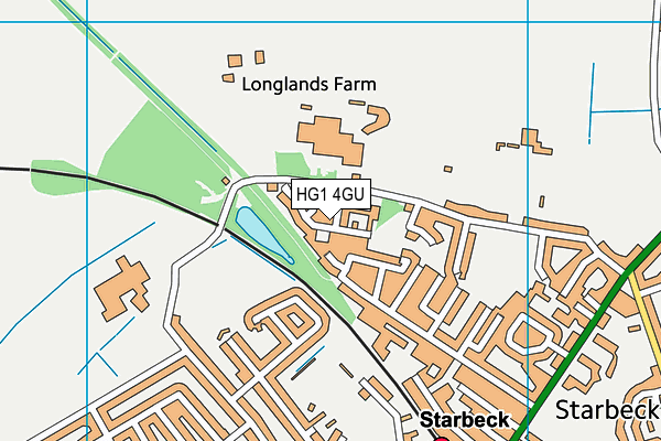 HG1 4GU map - OS VectorMap District (Ordnance Survey)