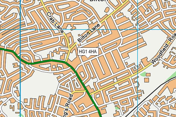 HG1 4HA map - OS VectorMap District (Ordnance Survey)