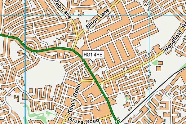 HG1 4HE map - OS VectorMap District (Ordnance Survey)