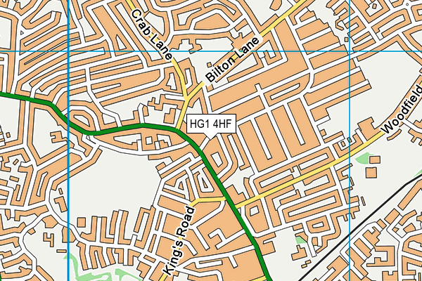 HG1 4HF map - OS VectorMap District (Ordnance Survey)