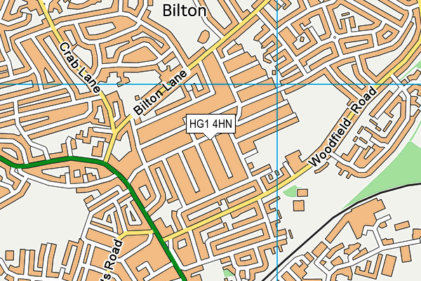 HG1 4HN map - OS VectorMap District (Ordnance Survey)