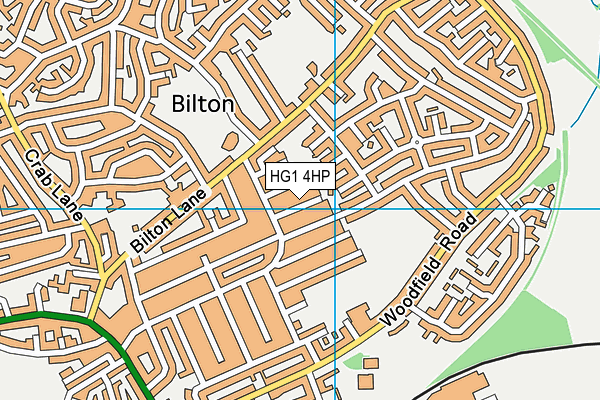 HG1 4HP map - OS VectorMap District (Ordnance Survey)