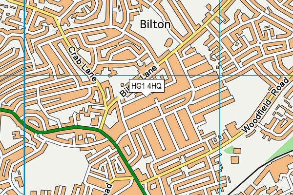 HG1 4HQ map - OS VectorMap District (Ordnance Survey)