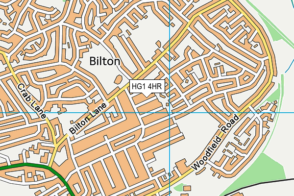 HG1 4HR map - OS VectorMap District (Ordnance Survey)
