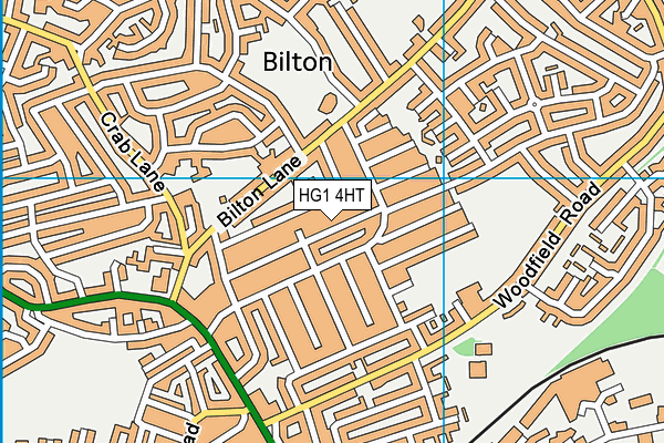 HG1 4HT map - OS VectorMap District (Ordnance Survey)