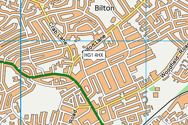 HG1 4HX map - OS VectorMap District (Ordnance Survey)