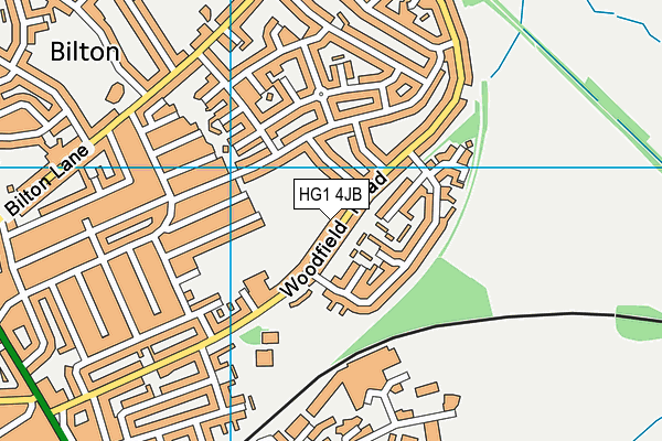 HG1 4JB map - OS VectorMap District (Ordnance Survey)