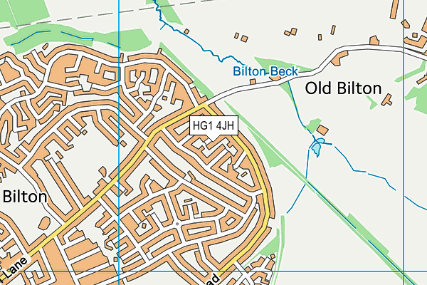 HG1 4JH map - OS VectorMap District (Ordnance Survey)