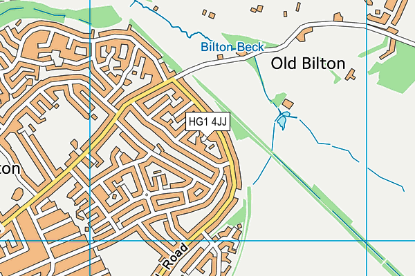 HG1 4JJ map - OS VectorMap District (Ordnance Survey)