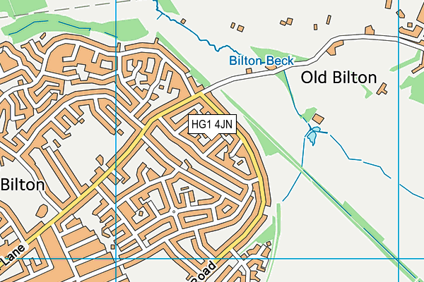 HG1 4JN map - OS VectorMap District (Ordnance Survey)