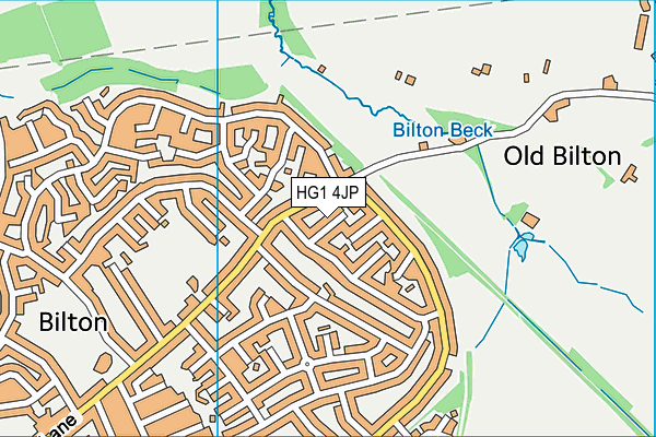 HG1 4JP map - OS VectorMap District (Ordnance Survey)