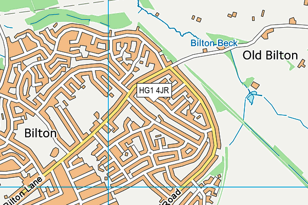 HG1 4JR map - OS VectorMap District (Ordnance Survey)