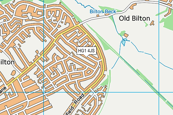 HG1 4JS map - OS VectorMap District (Ordnance Survey)