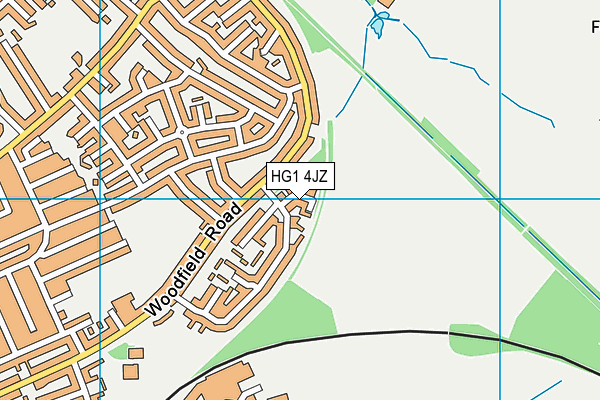 HG1 4JZ map - OS VectorMap District (Ordnance Survey)