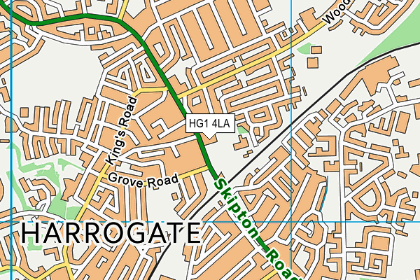 HG1 4LA map - OS VectorMap District (Ordnance Survey)