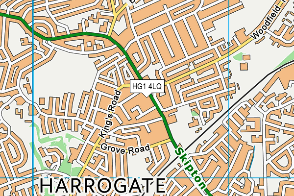 HG1 4LQ map - OS VectorMap District (Ordnance Survey)