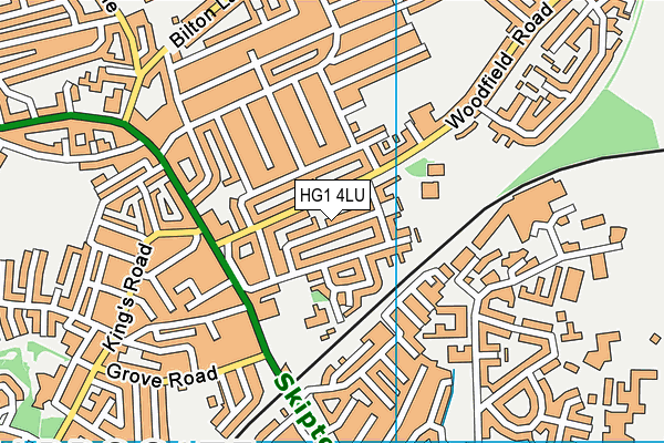 HG1 4LU map - OS VectorMap District (Ordnance Survey)