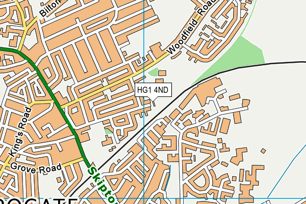 HG1 4ND map - OS VectorMap District (Ordnance Survey)