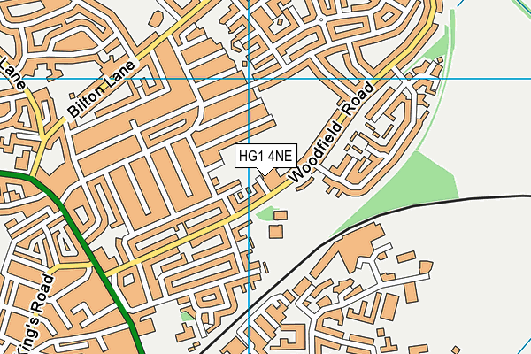 HG1 4NE map - OS VectorMap District (Ordnance Survey)