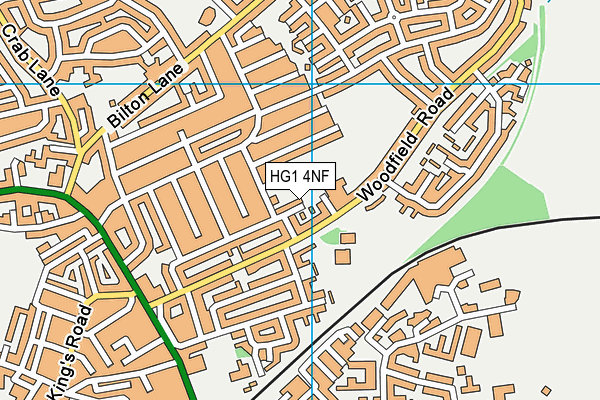 HG1 4NF map - OS VectorMap District (Ordnance Survey)