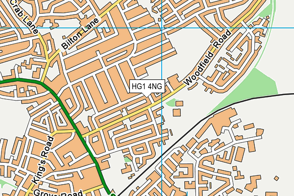 HG1 4NG map - OS VectorMap District (Ordnance Survey)