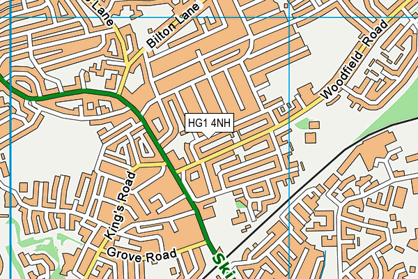 HG1 4NH map - OS VectorMap District (Ordnance Survey)