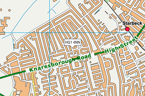 HG1 4NN map - OS VectorMap District (Ordnance Survey)