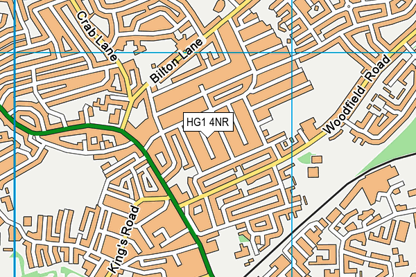 HG1 4NR map - OS VectorMap District (Ordnance Survey)