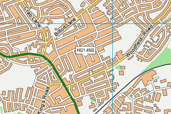 HG1 4NS map - OS VectorMap District (Ordnance Survey)