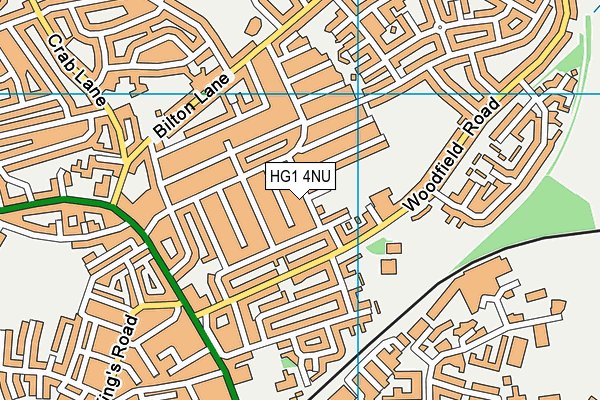 HG1 4NU map - OS VectorMap District (Ordnance Survey)