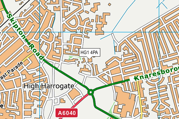 HG1 4PA map - OS VectorMap District (Ordnance Survey)