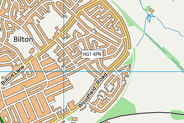 HG1 4PN map - OS VectorMap District (Ordnance Survey)