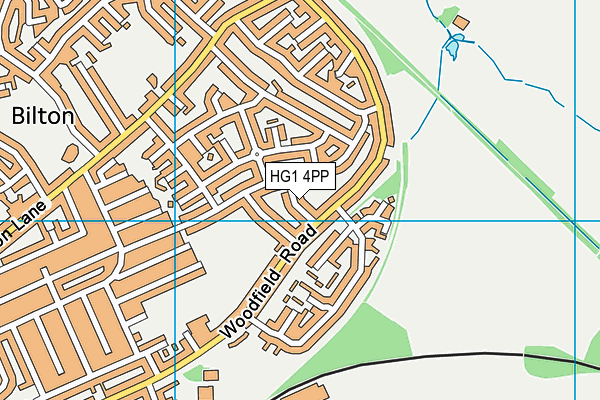 HG1 4PP map - OS VectorMap District (Ordnance Survey)