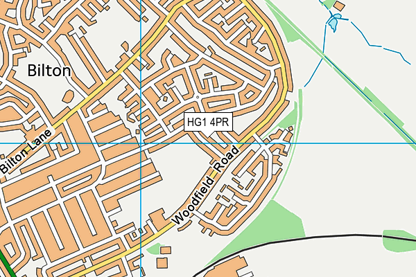 HG1 4PR map - OS VectorMap District (Ordnance Survey)