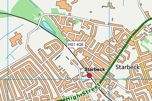 HG1 4QE map - OS VectorMap District (Ordnance Survey)