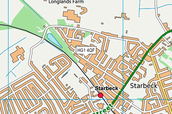 HG1 4QF map - OS VectorMap District (Ordnance Survey)