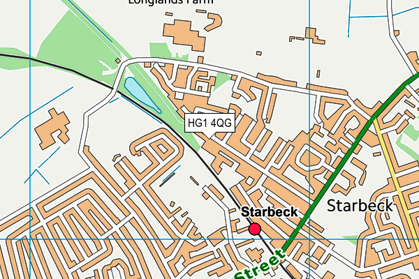 HG1 4QG map - OS VectorMap District (Ordnance Survey)