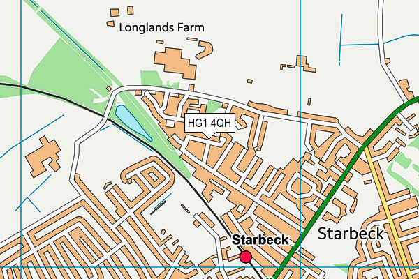 HG1 4QH map - OS VectorMap District (Ordnance Survey)