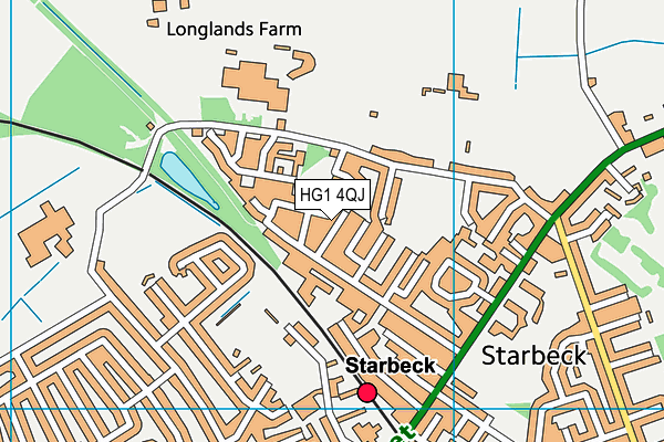 HG1 4QJ map - OS VectorMap District (Ordnance Survey)