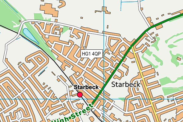 HG1 4QP map - OS VectorMap District (Ordnance Survey)