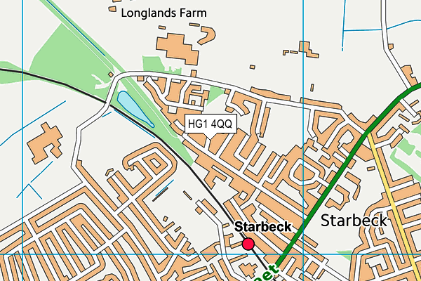 HG1 4QQ map - OS VectorMap District (Ordnance Survey)